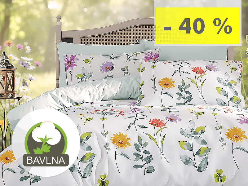 SLOVENSKÉ BAVLNENÉ OBLIEČKY - KVETINOVÉ MOTÍVY